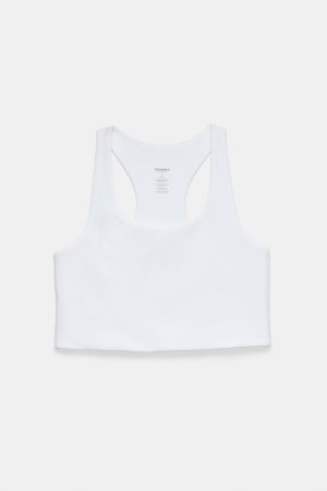 White Paloma Racerback Bra