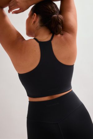 Black Cleo Halter Bra