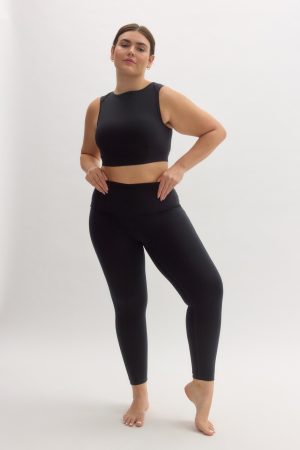 Black Teresa Boat Neck Bra