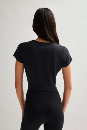 Black ReSet Baby Tee