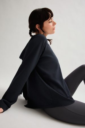 Black ReSet Oversized Hoodie