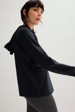 Black ReSet Oversized Hoodie