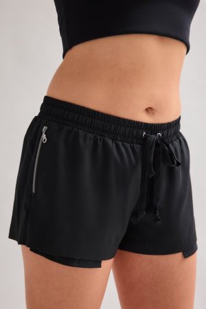 Black Vista Contrast Short