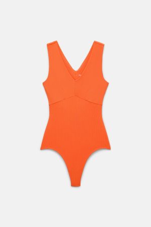 Crush Amelia V-Neck Bodysuit