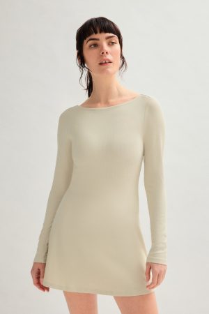 Marble Ava Long Sleeve Mini Dress