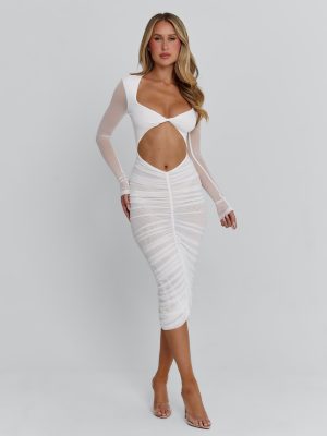 CERINA MAXI DRESS WHITE