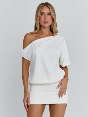 NAYLA MINI DRESS WHITE