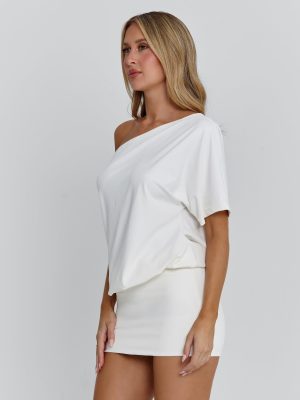 NAYLA MINI DRESS WHITE