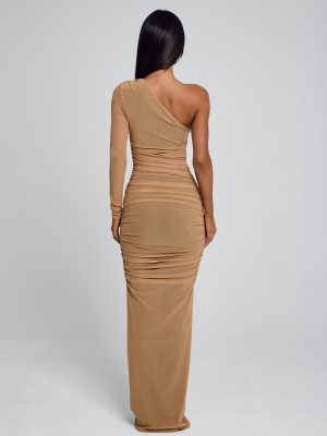 REVA MAXI DRESS TAN